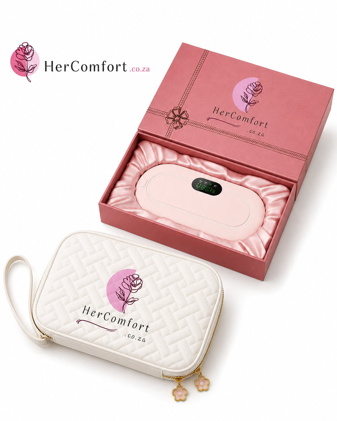 Heating Pad + Travel Bag — The On-The-Go Bundle