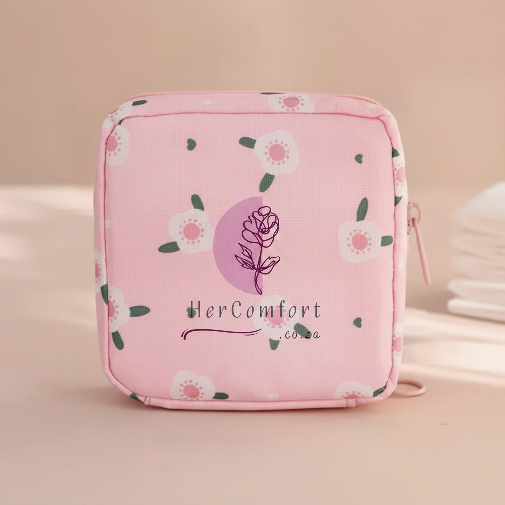 HerComfort™ The Essentials Pouch — Discreet. Organised. Always Ready.